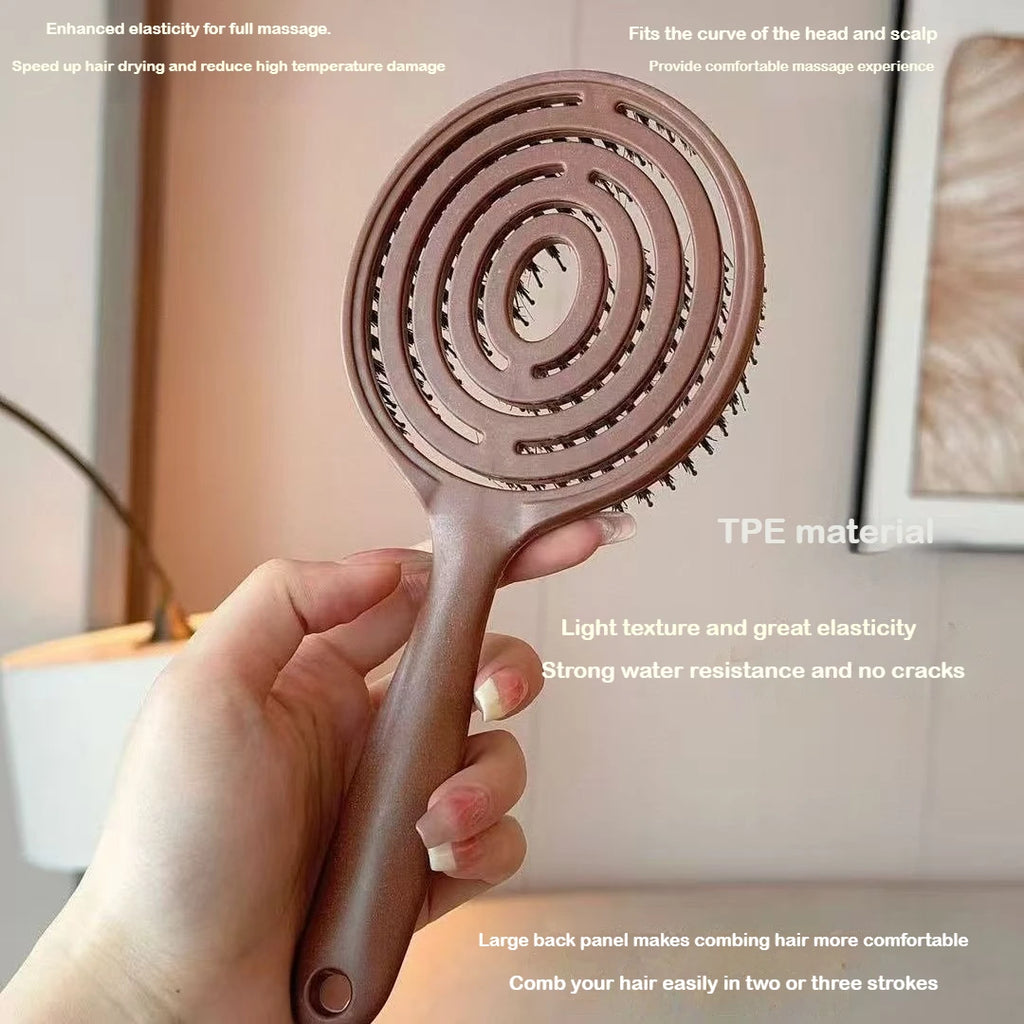 SWANS Detangling Hairbrush & Scalp Massage Comb – Curly Hair Detangling Hair Brush SWANS