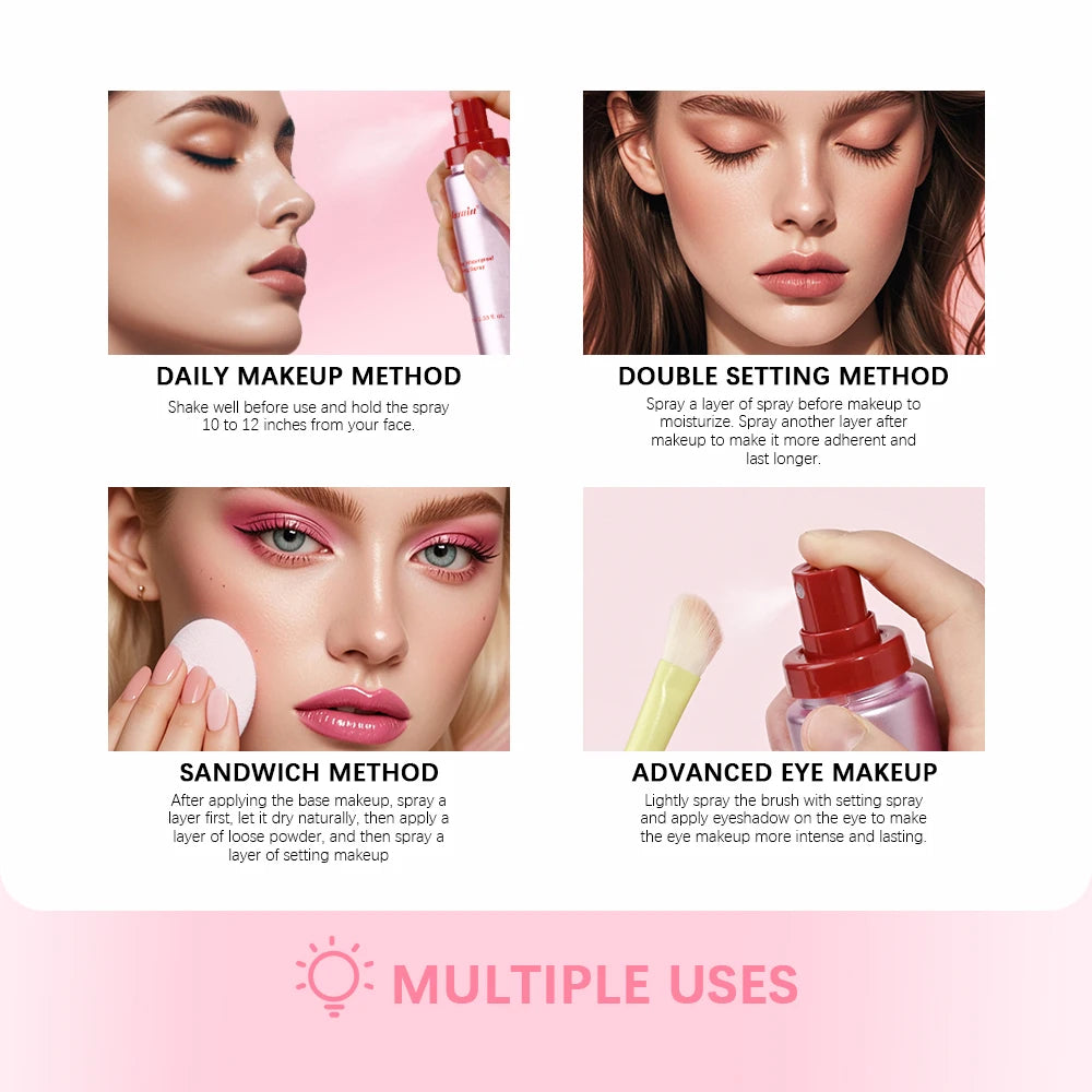 Lakerain Mattifying Setting Spray – Waterproof Oil Control 60ml Makeup Setting Spray SWANS