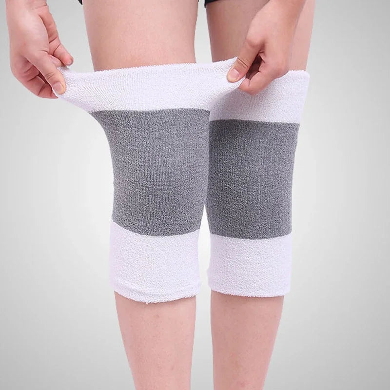 Thermal Knee Warmer Sleeves – Double Knit Bamboo Fiber, 1 Pair Knee Warmer Sleeves SWANS