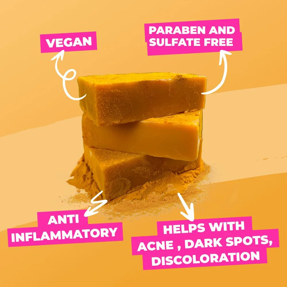 Turmeric Kojic Acid Handmade Soap – Natural Face & Body Bar Natural Skincare Soap SWANS