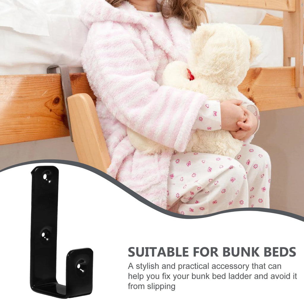 Bunk Bed Ladder Hook Bracket Set – Iron Fixing Hooks Bed Ladder Bracket SWANS