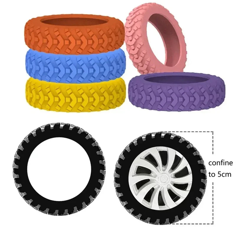 8-Pack Silicone Luggage Wheel Covers – Universal Caster Protectors Luggage Wheel Covers SWANS