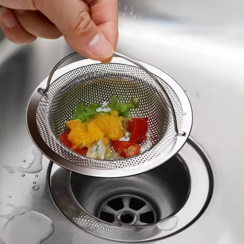 Stainless Steel Mesh Drain Basket – Hair & Food Catcher Mesh Drain Strainer SWANS