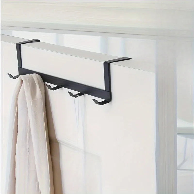 SWANS 5-Hook Over-Door Hanger for Coats, Hats & Towels Over-Door Hook Rack SWANS