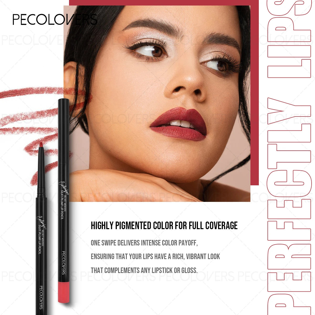 Matte Lip Liner – Long-Lasting Waterproof Lip Pencil Lip Liner SWANS