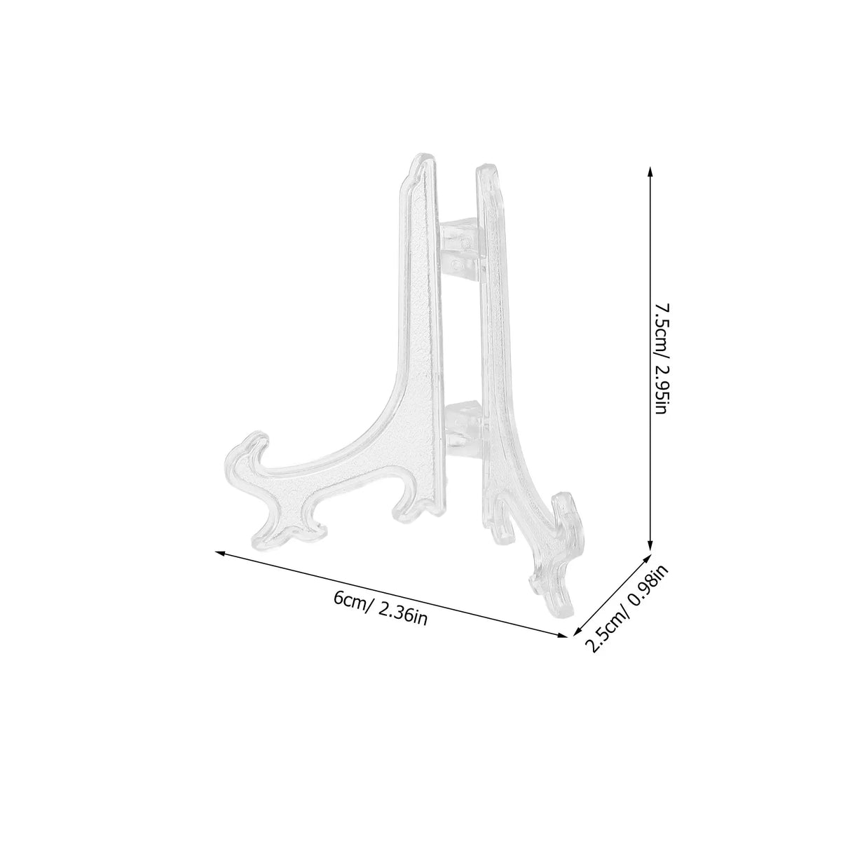 40-Pack Clear Foldable Plate Easel Stands – Display Holders Display Easel Stand SWANS