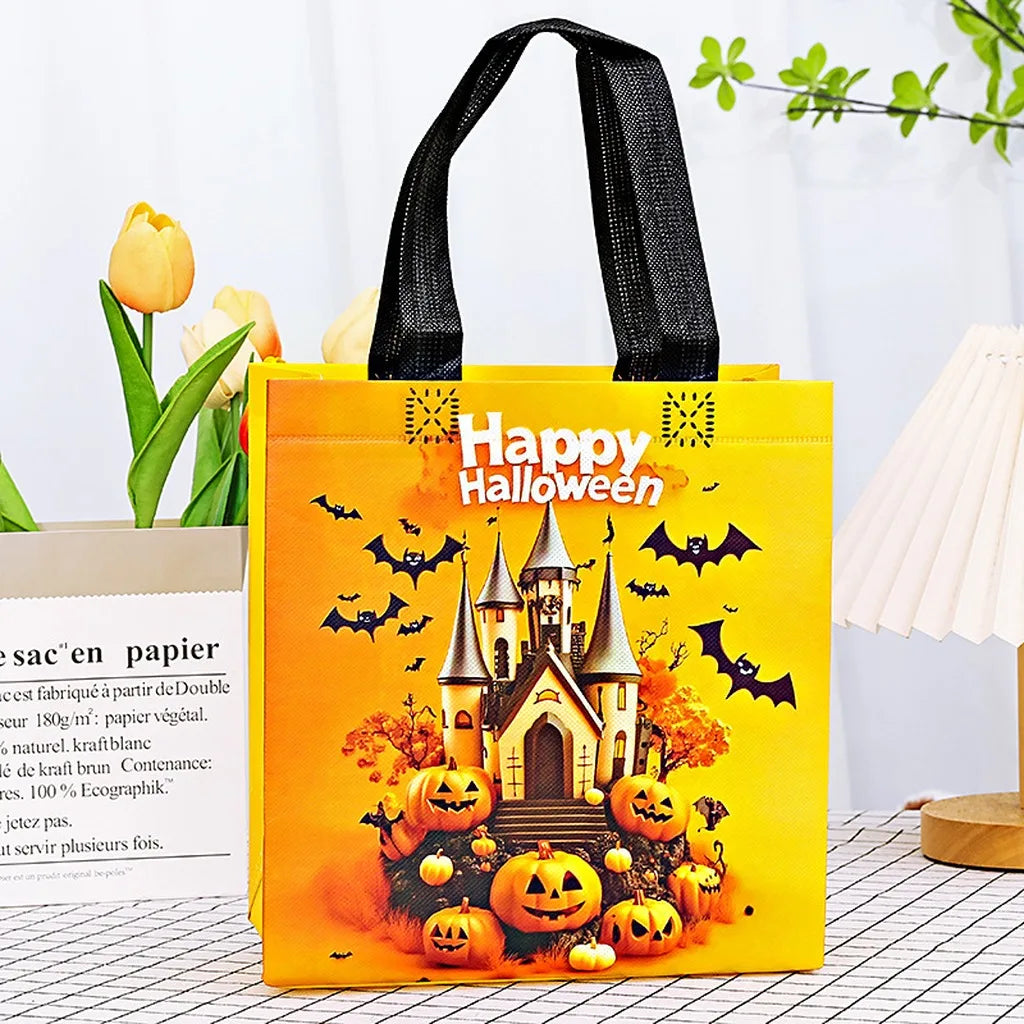 Halloween Non-Woven Printed Tote Bag – Party & Gift Bag Halloween Tote Bag SWANS F