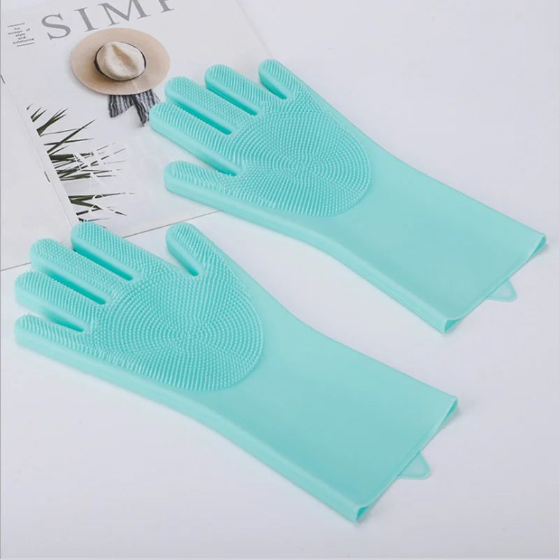 SWANS Silicone Pet Grooming & Cleaning Gloves – 1/3/5 Pack Pet Grooming Glove SWANS 1pcs grass green