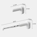 Portable Window Frame Clothes Drying Rack – Foldable No-Drill Clothes Drying Rack SWANS White