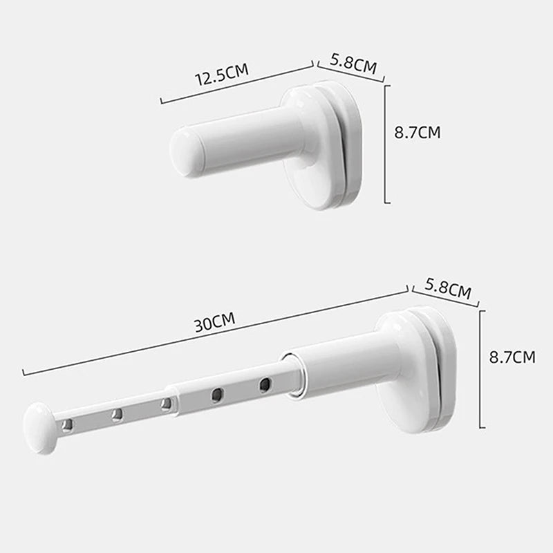Portable Window Frame Clothes Drying Rack – Foldable No-Drill Clothes Drying Rack SWANS White