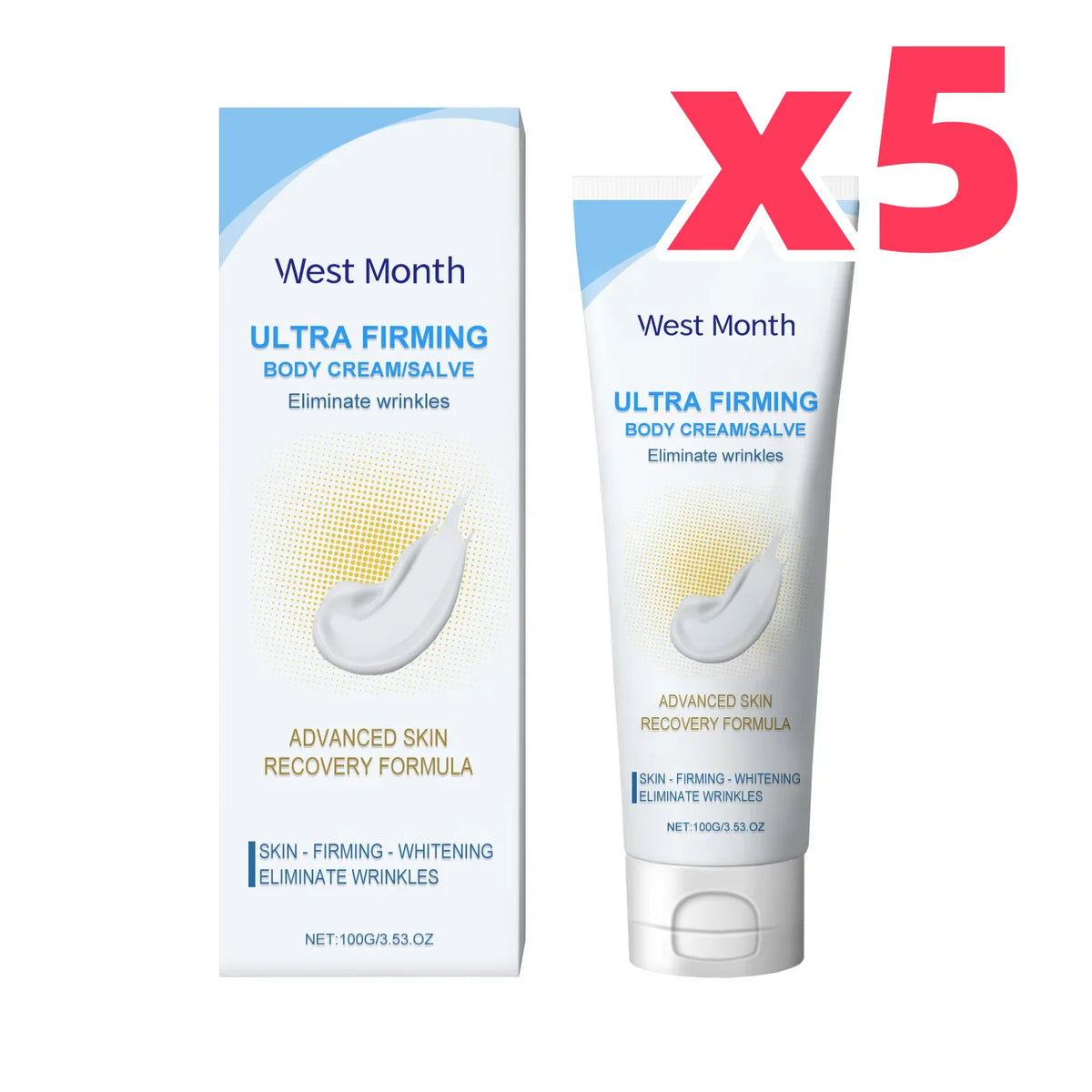 WEST MONTH Firming Body Cream – Sculpting & Moisturizing Firming Body Cream SWANS 500g boxed