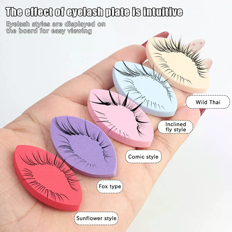 50-Pack Sponge Eyelash Extension Practice Pads – Reusable Lash Tool Lash Extension Training Pads SWANS Default Title