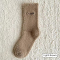Women's Thick Plush Faux Mink Fur Socks – Cozy Winter Floor Socks Plush Winter Socks SWANS Style 4 One Size