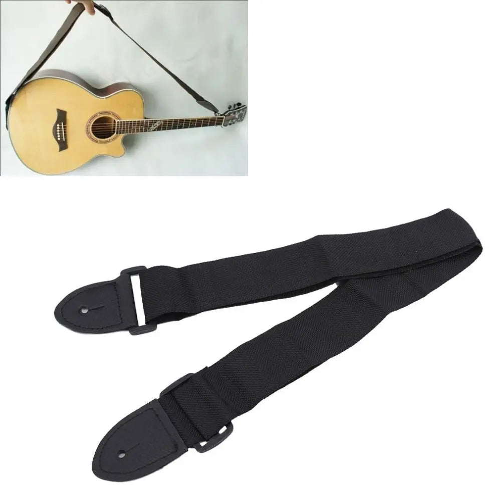 Adjustable Wide Guitar Strap – Woven Fabric, Acoustic & Electric Guitar Strap SWANS