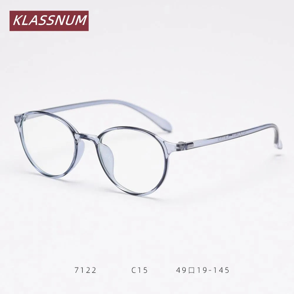 Oval TR90 Eyeglasses Frames – Blue Light Blocking Clear Lens Eyeglasses Frames SWANS