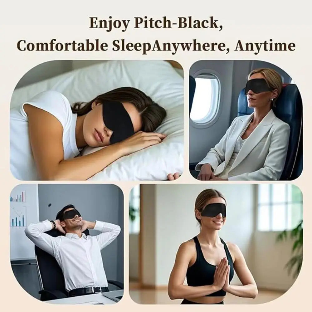 SWANS 3D Blackout Sleep Mask – Soft Eye Mask for Travel Sleep Eye Mask SWANS
