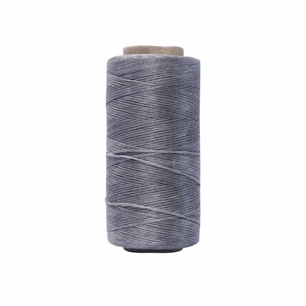 Waxed Thread Cord 0.8MM 260M – Leather & DIY Craft String Waxed Craft Thread SWANS Grey