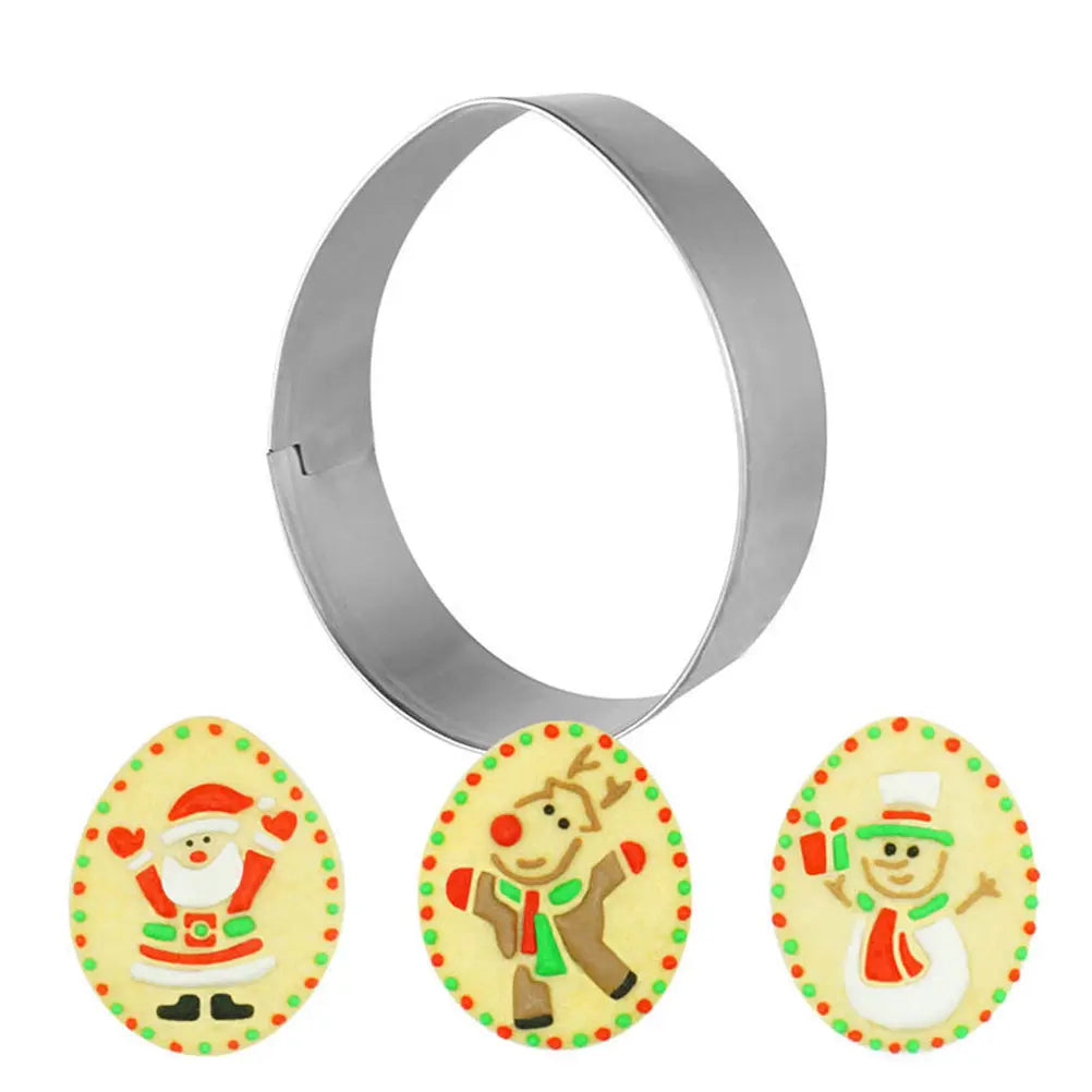 5-Pack Easter Egg Stainless Steel Cookie Cutters – DIY Baking Cookie Cutter Set SWANS other