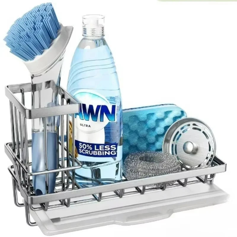 SWANS Stainless Steel Kitchen Sink Caddy & Sponge Holder Kitchen Sink Caddy SWANS