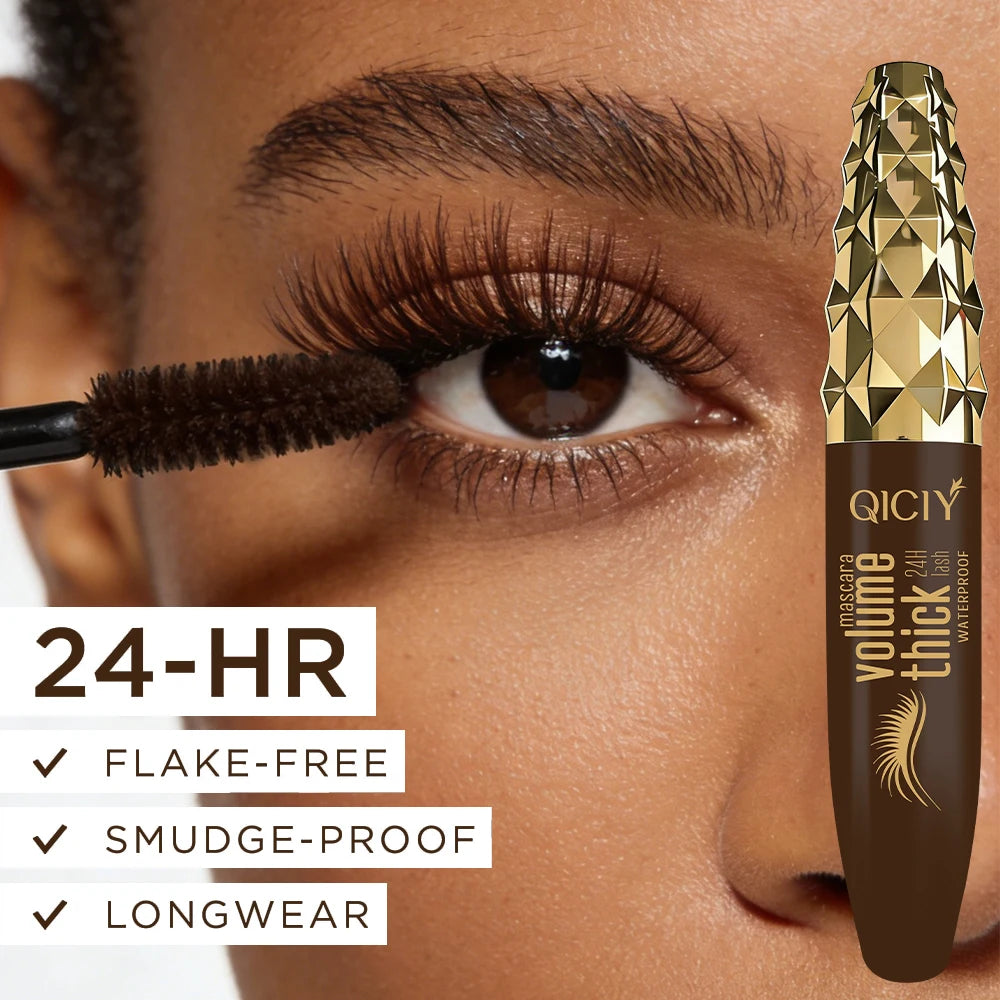 SWANS Waterproof Brown Mascara – Volumizing & Lengthening Waterproof Mascara SWANS