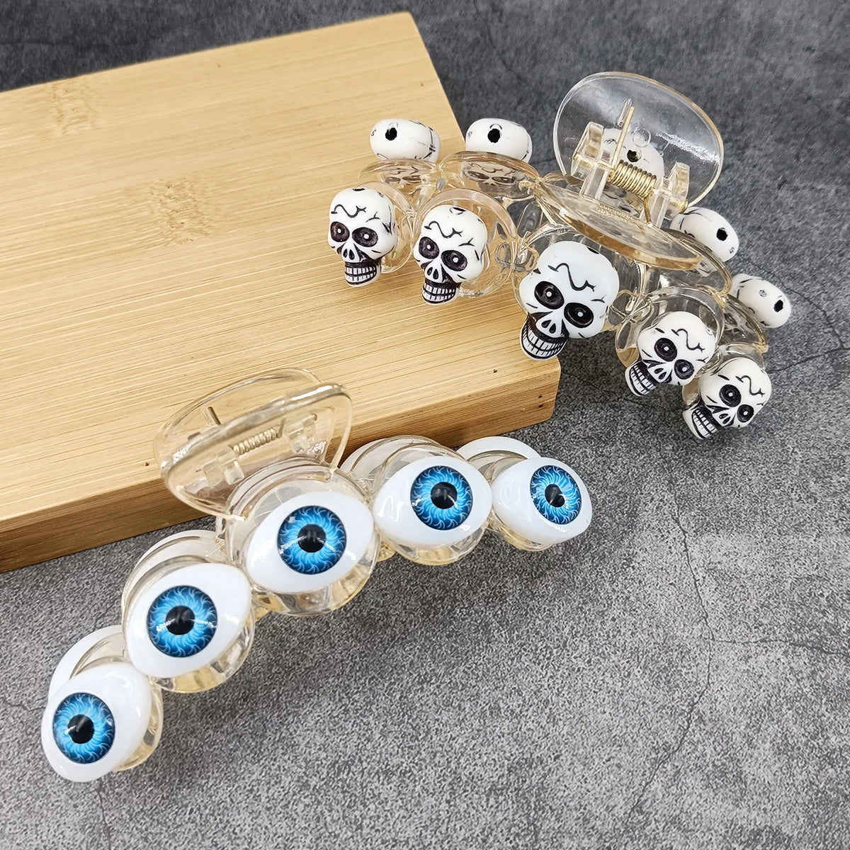 Vintage Evil Eye Hair Claw Clips – Turkish Blue Jaw Barrettes Hair Claw Clip SWANS