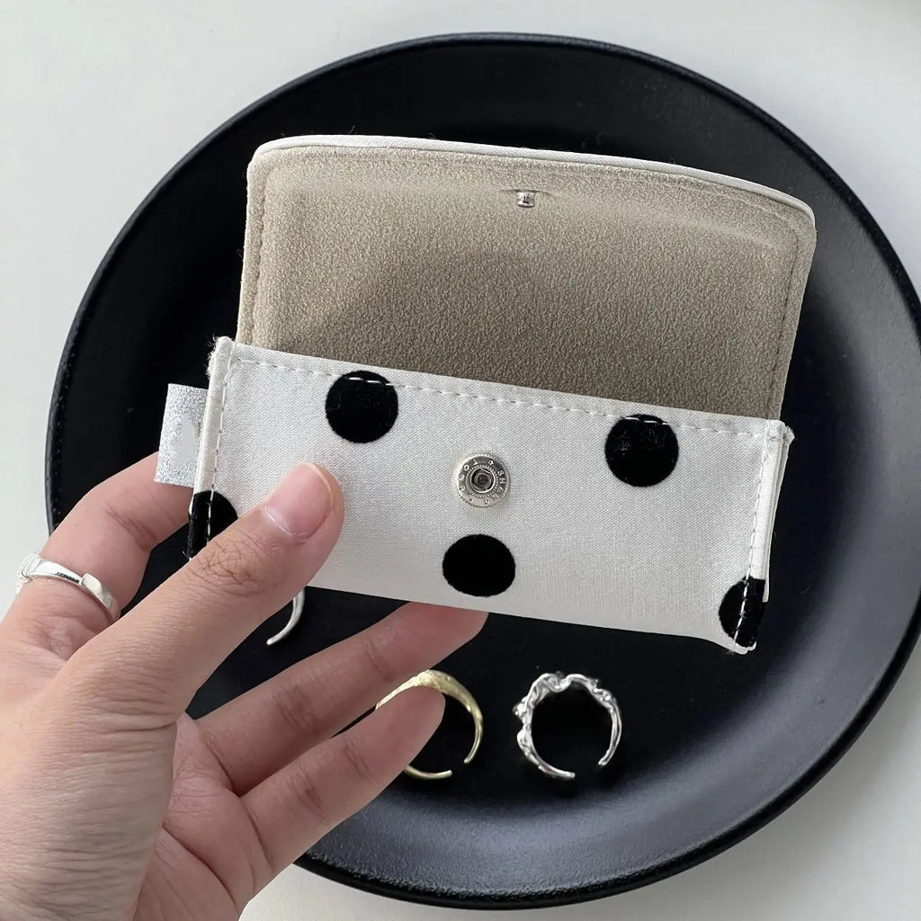 Satin Ring Storage Pouch – Compact Travel Jewelry Case Jewelry Storage Pouch SWANS