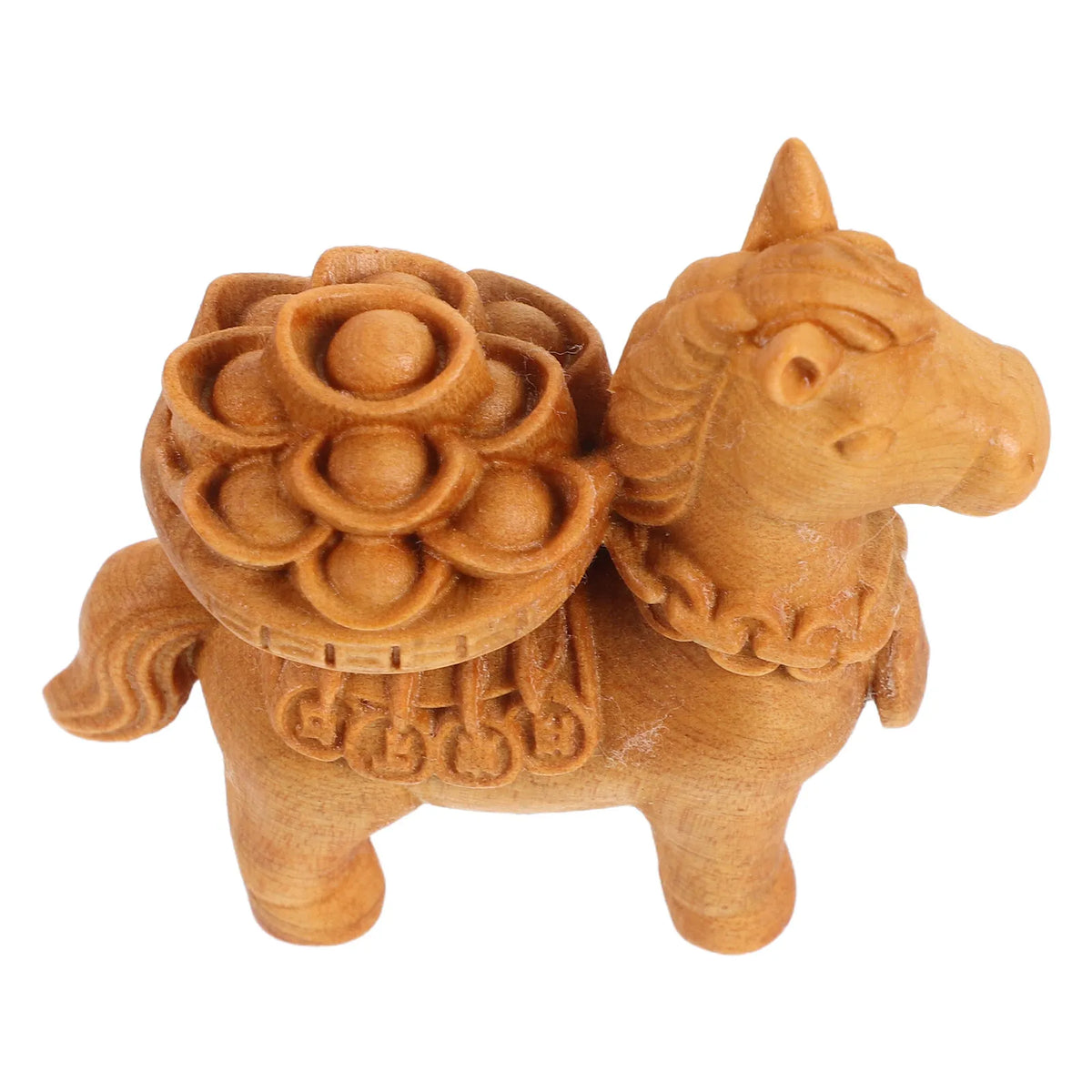 Hand-Carved Miniature Wooden Horse Statue – Home & Desk Decor Wood Horse Figurine SWANS Default Title