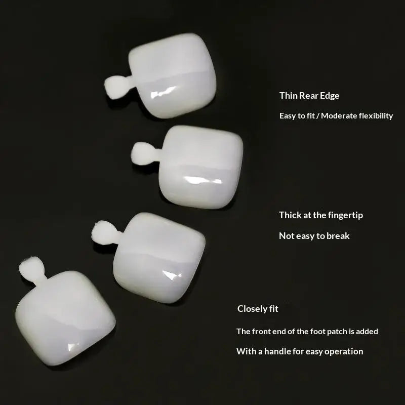 500PCS False Toenail Tips 11 Sizes – DIY Nail Art + Storage Box False Toenail Tips SWANS