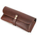 Genuine Leather Glasses Case – Retro Travel Sunglasses Pouch Leather Glasses Case SWANS Coffee
