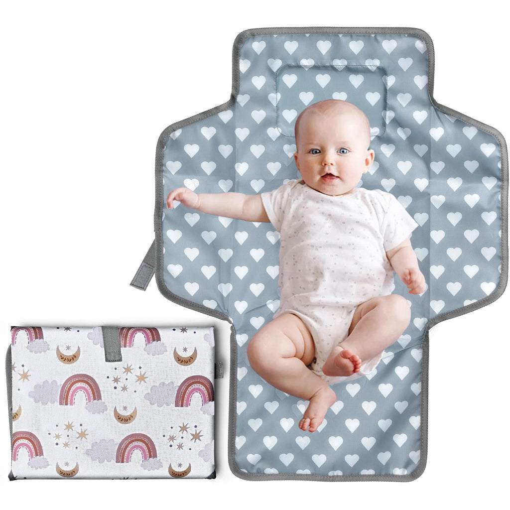 Waterproof Foldable Baby Changing Mat – Portable Diaper Pad Baby Changing Mat SWANS Beige