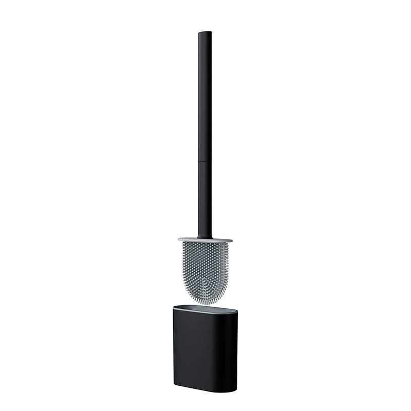SWANS Flat Toilet Brush – Multi-Functional Bathroom Cleaner Toilet Cleaning Brush SWANS black 1pc