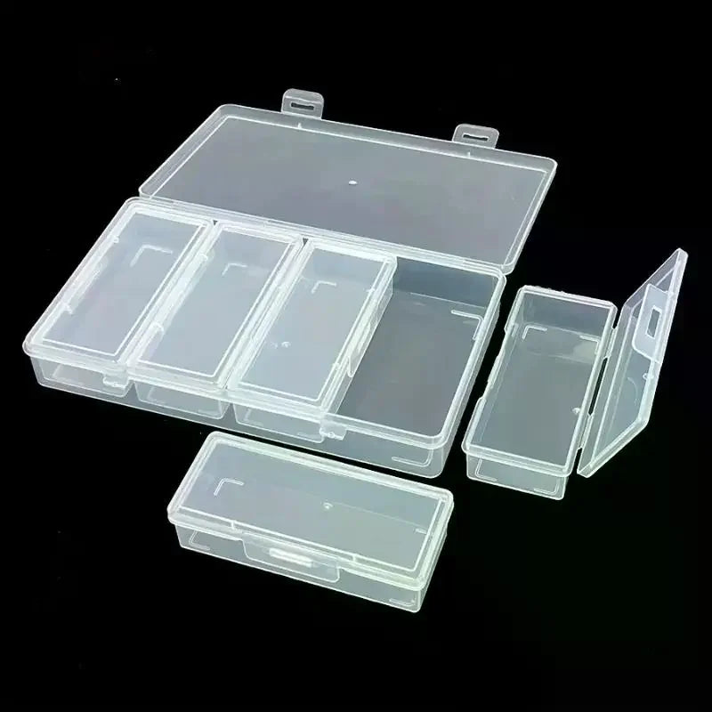 Clear Plastic Storage Box with 4 Removable Dividers | Organizer Storage Organizer Box SWANS