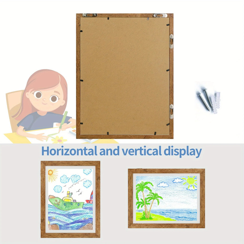 Kids Art Display Frame – Front Opening Changeable Artwork Frame Kids Artwork Frame SWANS