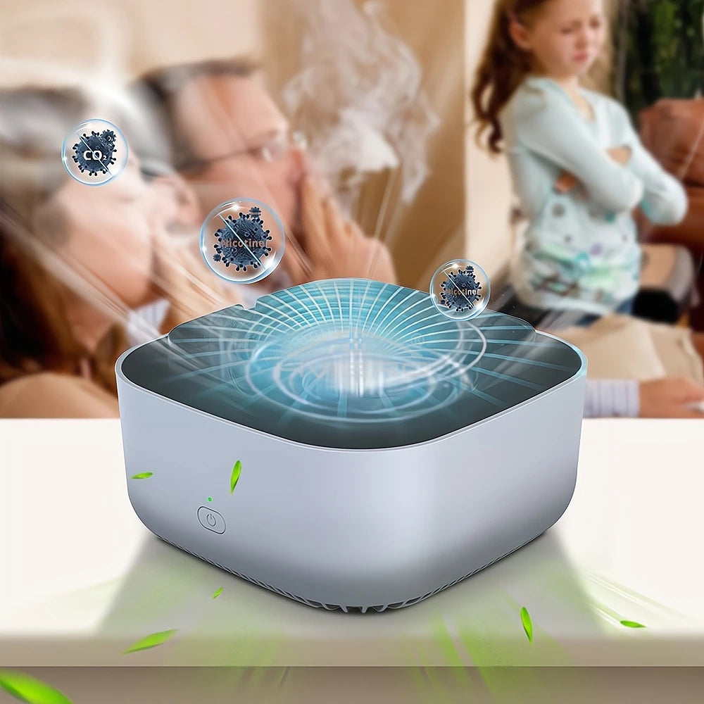 SWANS Negative Ion Air Purifier Ashtray – Smokeless Odor Filter Air Purifier Ashtray SWANS