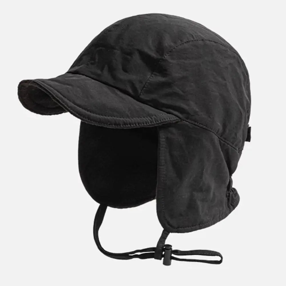 Windproof Velvet Bomber Hat – Unisex Winter Ear Flap Trapper Winter Bomber Hat SWANS