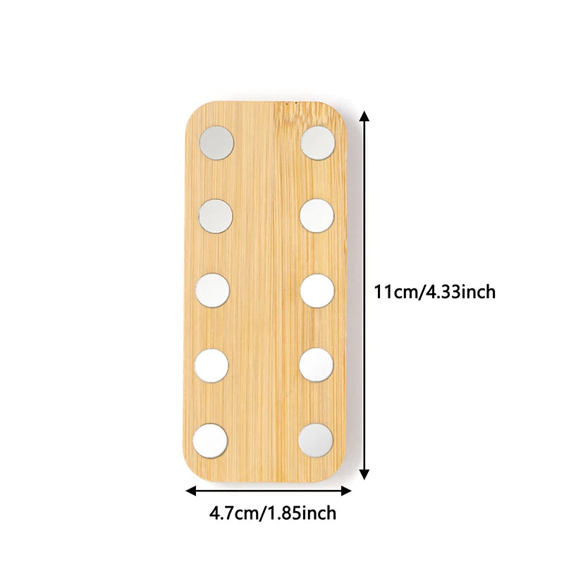 Wooden Nail Practice Stand – 10-Grid Magnetic Tip Holder Nail Practice Stand SWANS one size