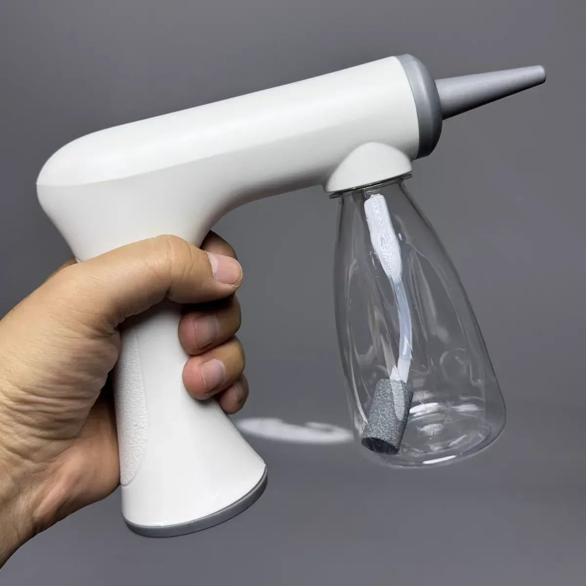 SWANS Electric Foam Perming Machine – Rechargeable Salon Tool Foam Perming Machine SWANS white with 2 bottles