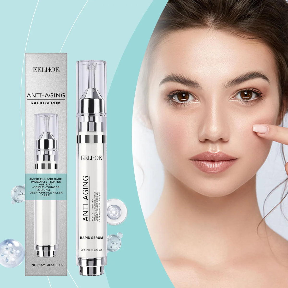 EELHOE Collagen & Hyaluronic Acid Face Serum 15ml Firming Facial Serum SWANS