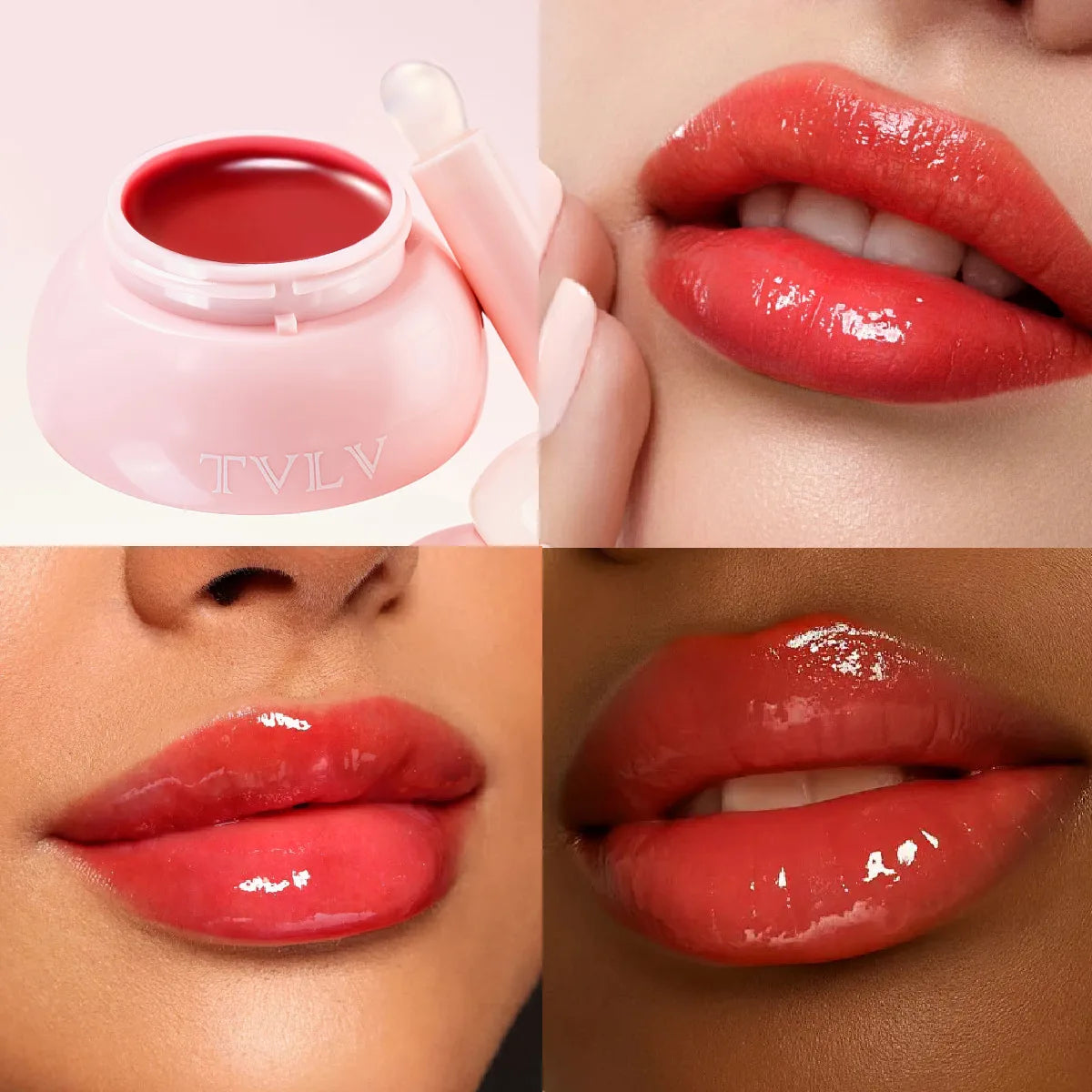 TVLV Jelly Lip Mask – Tinted Moisturizing Lip Balm 4g Tinted Lip Balm SWANS 6809-1