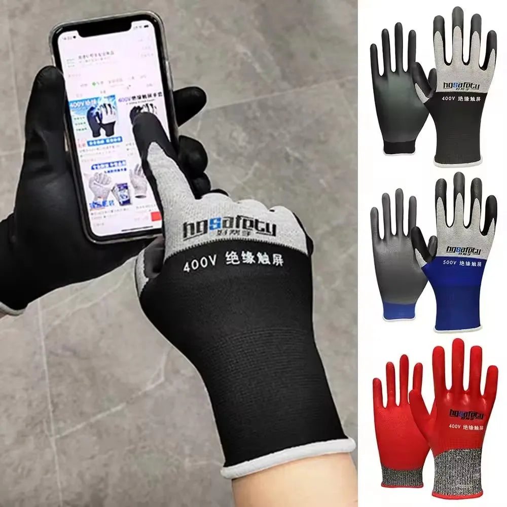 Ultrathin Electrician Insulating Gloves 400V/500V Touch Screen Insulating Safety Gloves SWANS