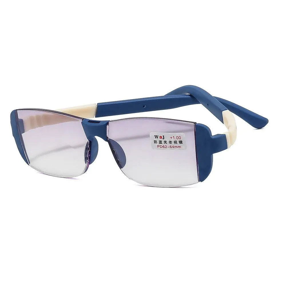 SWANS Vintage Anti-Blue Light Reading Glasses | Unisex Reading Glasses SWANS Strength 400 blue
