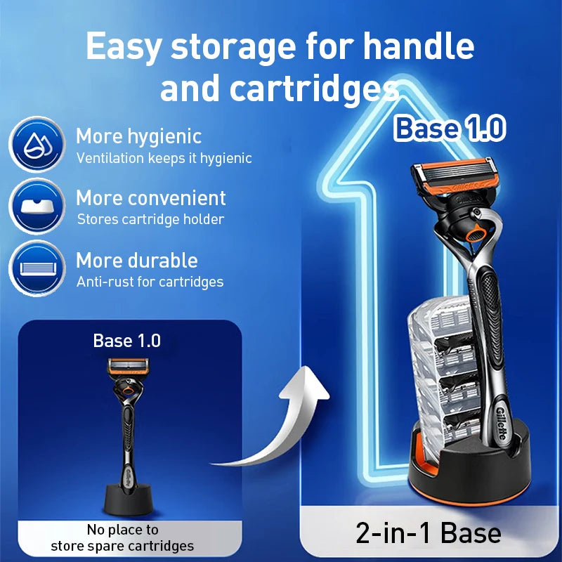 Gillette Fusion5 ProGlide Razor – 1 Handle & 4 Cartridges Men's Razor Set SWANS