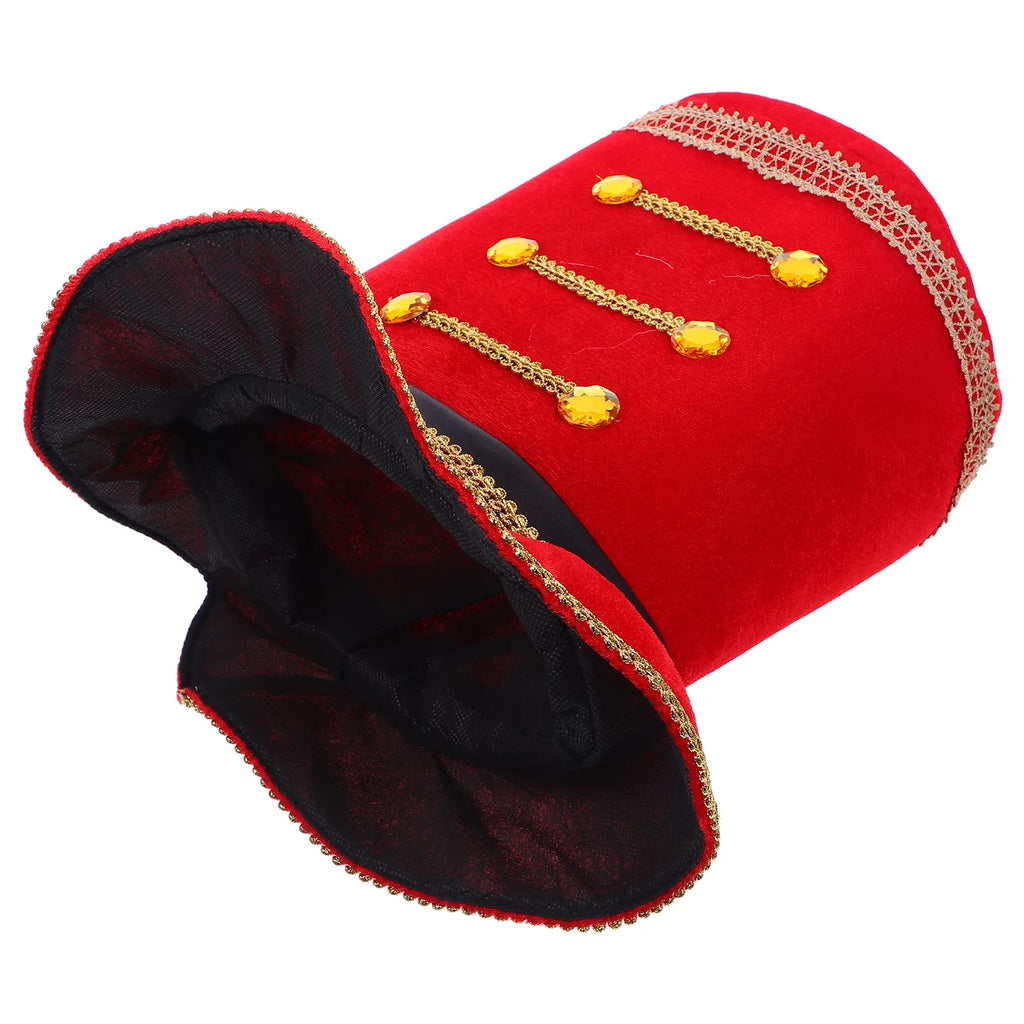 Red Nutcracker Christmas Tree Topper Hat | Holiday Costume Holiday Costume Hat SWANS