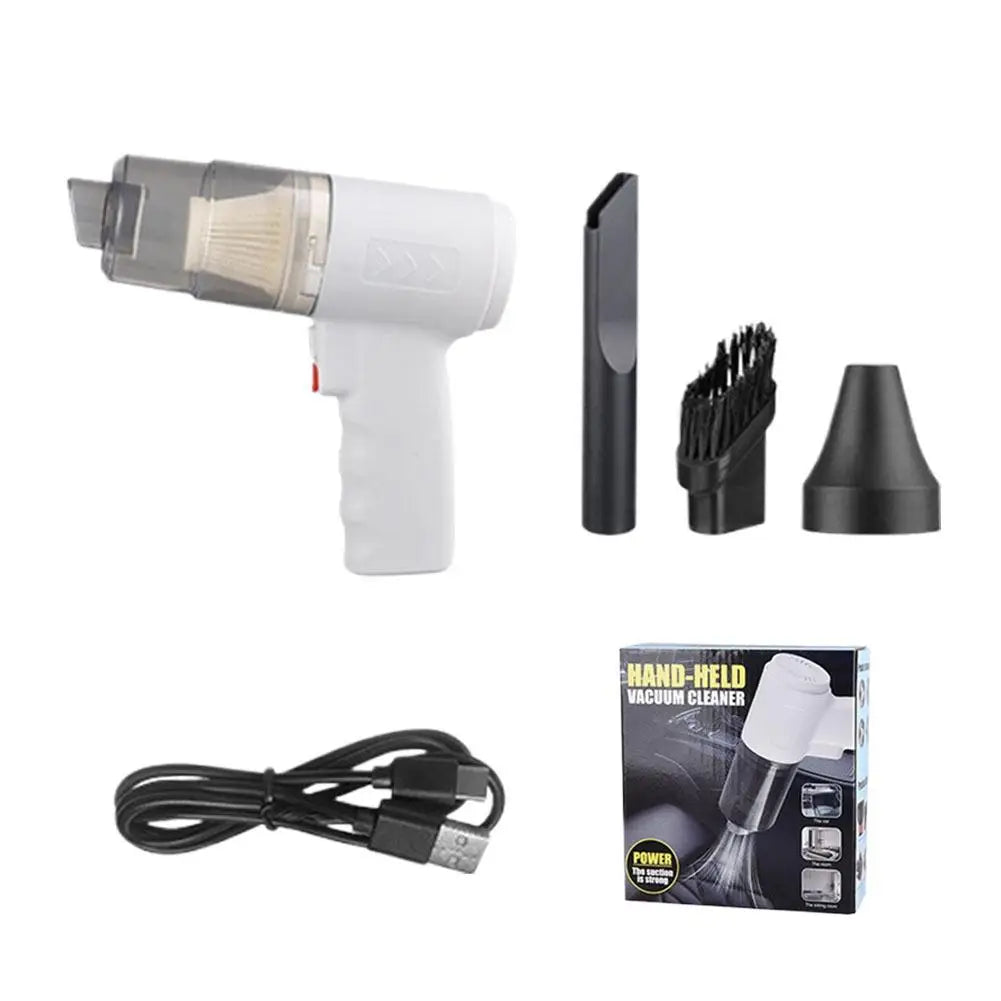 SWANS Cordless Car Vacuum – Type-C Wireless Portable Cleaner Cordless Car Vacuum SWANS white