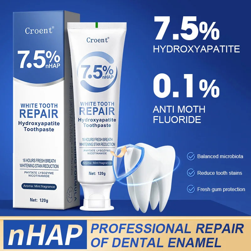 SWANS 7.5% Hydroxyapatite Toothpaste – Whitening Fresh Breath Whitening Toothpaste SWANS