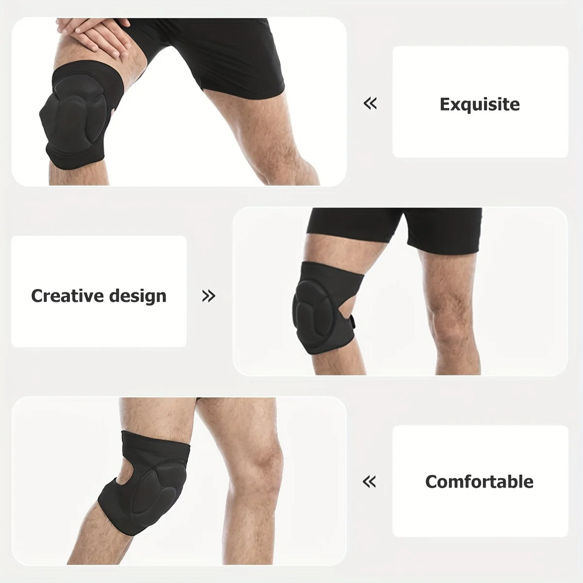 Turtle Shell Sponge Knee Pads – Dance, Skiing & Cycling Sports Knee Pads SWANS