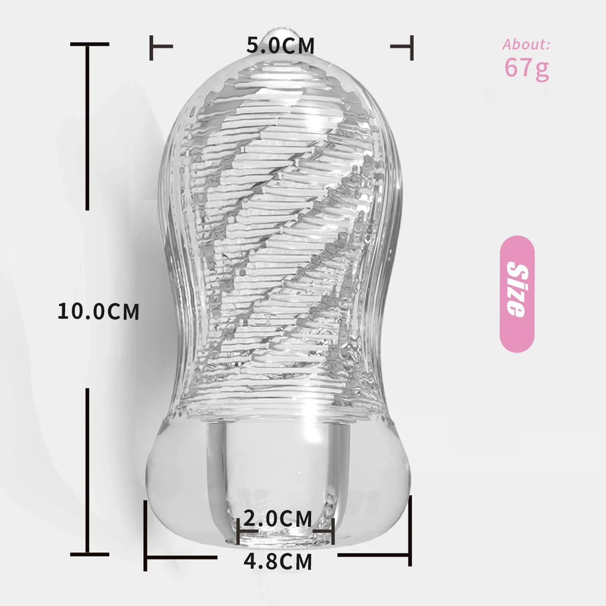 Men's Vacuum Pocket Stroker Cup – Soft TPE Textured Sleeve Male Stroker Cup SWANS
