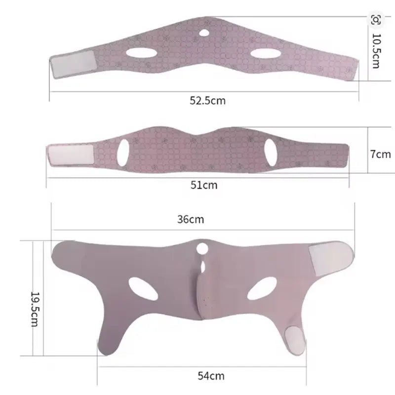 V-Shape Face Lifting Chin Belt & Forehead Strap Combo Set Face Lifting Strap SWANS