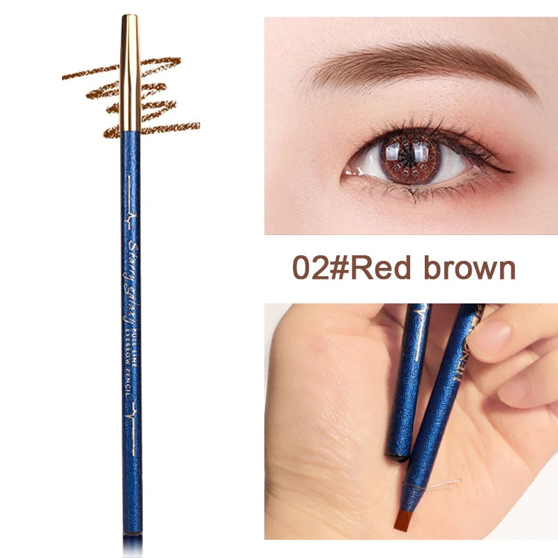 Waterproof Eyebrow Pencil – Natural Long-Lasting Brow Tint Eyebrow Pencil SWANS 02 Red Brown