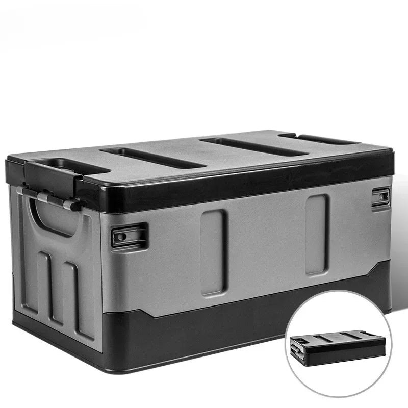 SWANS Large Foldable Storage Box – Camping, Car & Home Foldable Storage Box SWANS BLACK